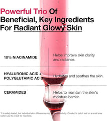 ANUA 10% Niacinamide+ 4% TXA Serum, Ceramide, Hyaluronic Acid, Tranexamic Acid, Vitamin B12 Natural color, Korean Glass Skin, Fragrance-Free, Dark Spot Serum, Korean Skincare, 30ml /1.01 fl.oz.