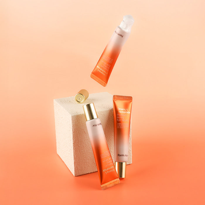 FARM STAY Ginseng & Niacinamide Premium Rolling Eye Serum 25ml