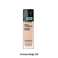Maybelline New York FIT ME MATTE + PORELESS FOUNDATION, Creamy Beige 122