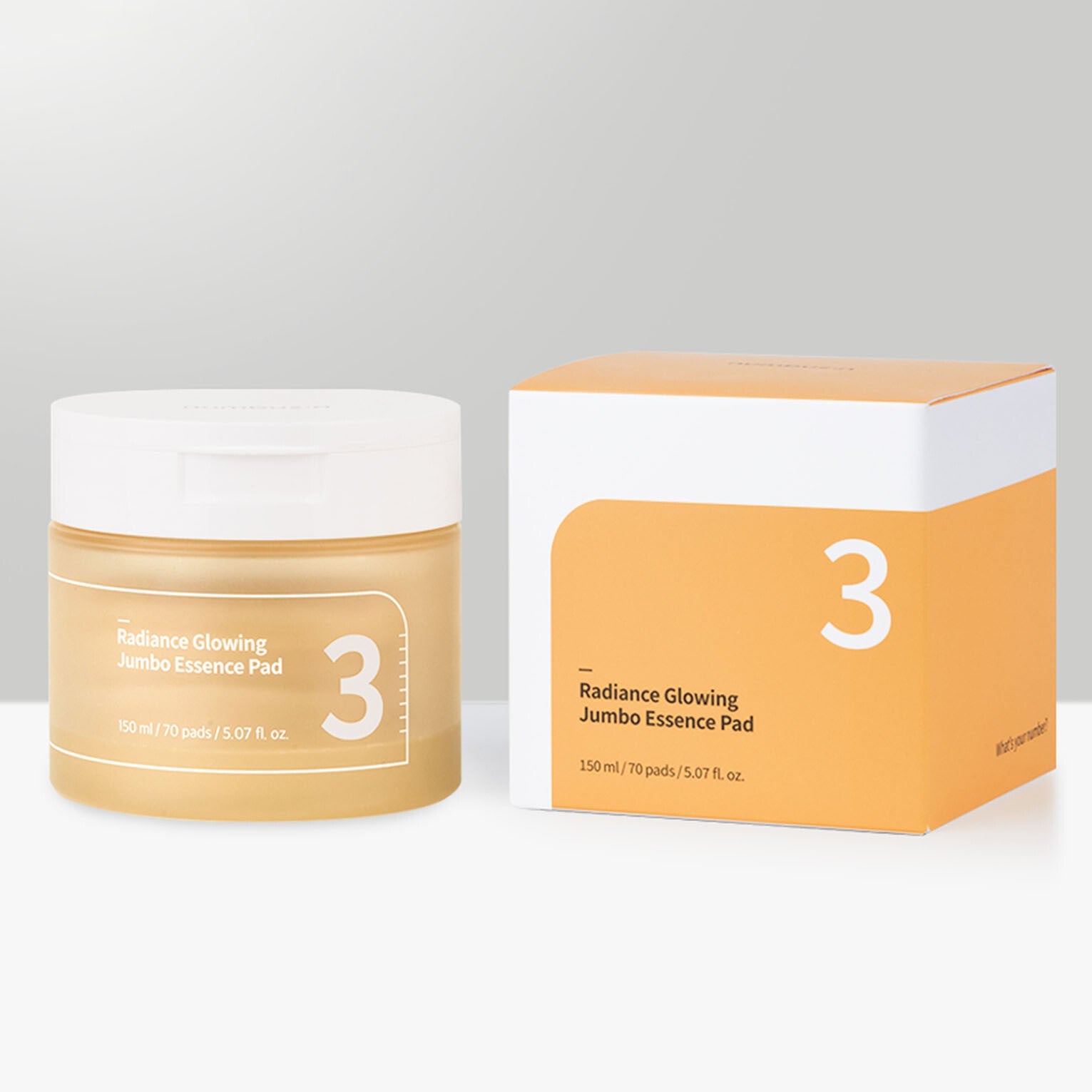Numbuzin No.3 Radiance Glowing Jumbo Essence 150ml ( 70 Pads )