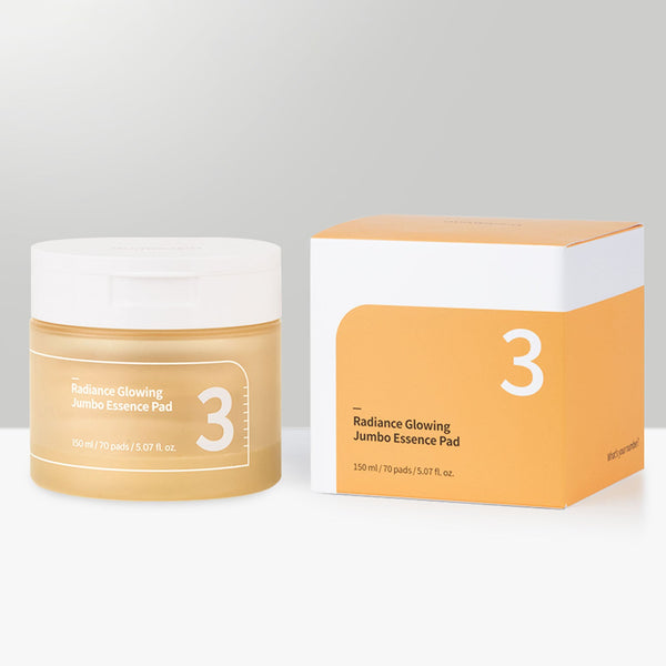 Numbuzin No.3 Radiance Glowing Jumbo Essence 150ml ( 70 Pads )