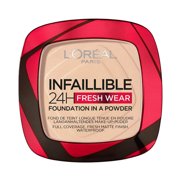 L'Oréal Paris Infallible 24h Fresh Wear Powder Foundation 020 Ivory, 9gm