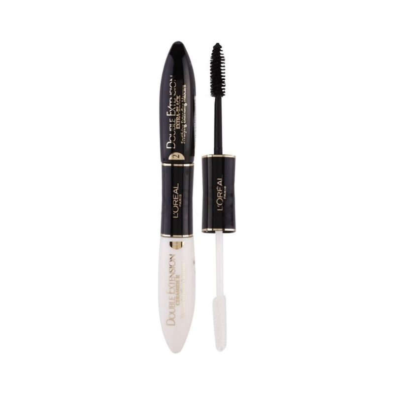 L'Oréal Double Extension Ceramide R Mascara - Extra Black;2x6ml