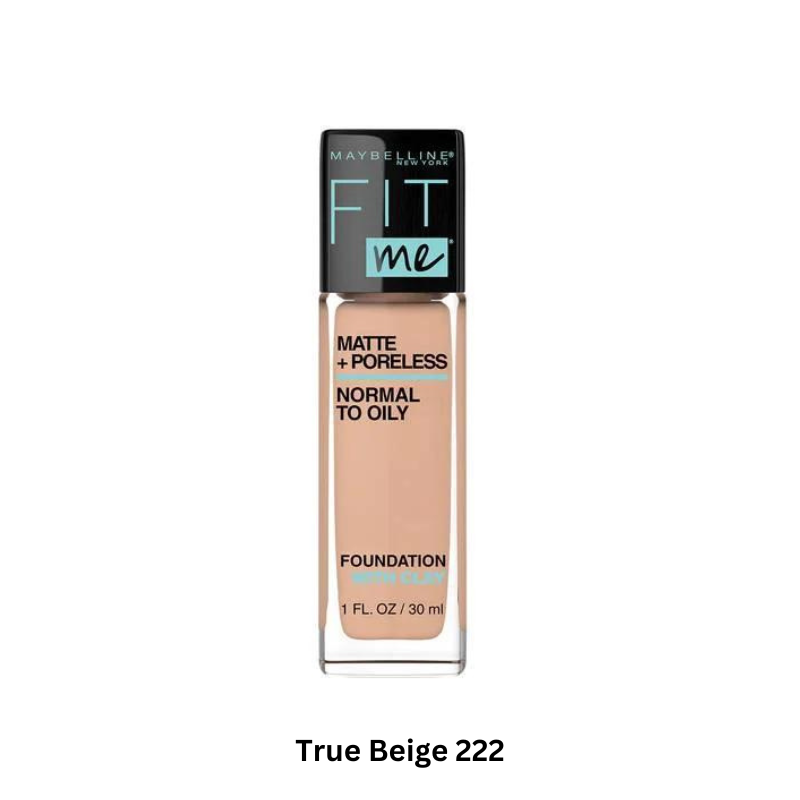 Maybelline New York FIT ME MATTE + PORELESS FOUNDATION, True Beige 222