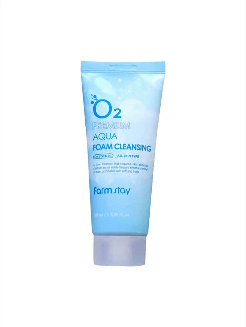 FARM STAY O2 Aqua Foam Cleansing (100ml).