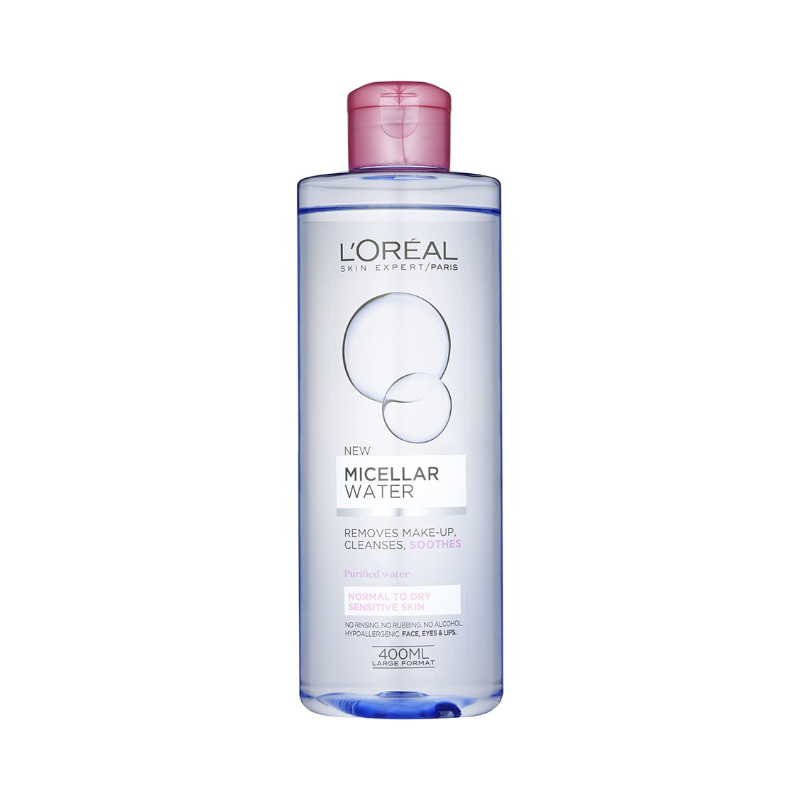 L'Oreal Paris Micellar Water Makeup Remover for Normal to Dry Skin 400 ml