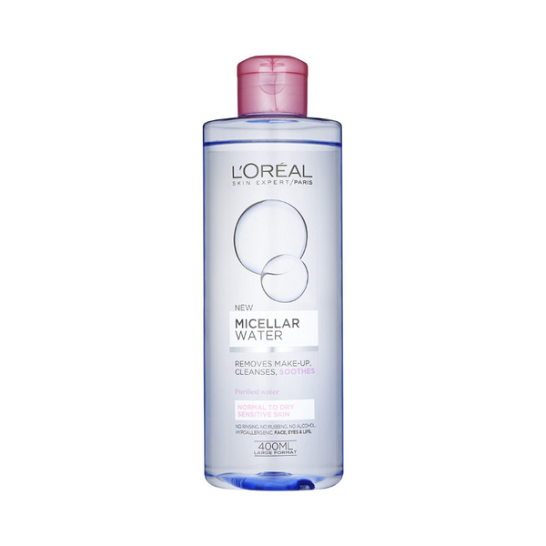 L'Oreal Paris Micellar Water Makeup Remover for Normal to Dry Skin 400 ml
