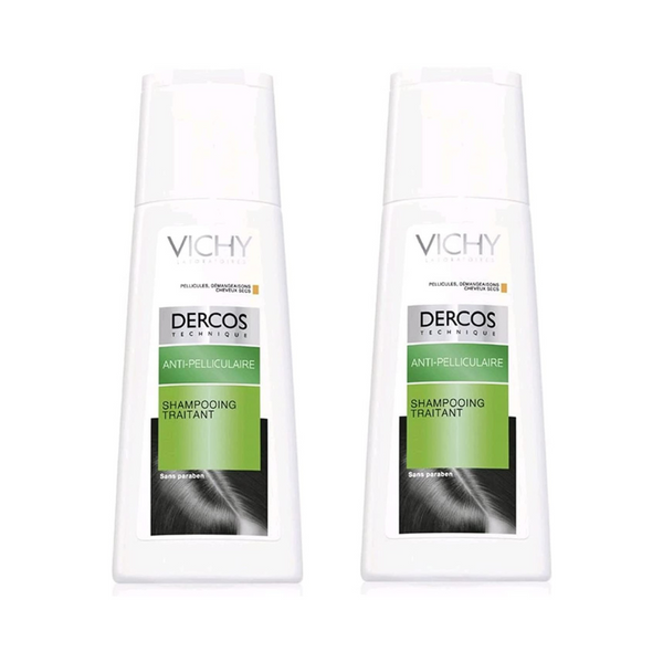 Vichy Dercos Anti-Dandruff Advanced Action Shampoo Dry Hair 2 x 200ml