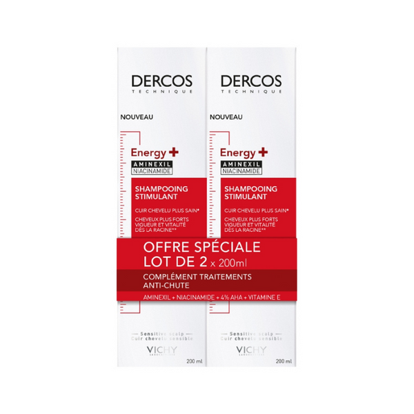 Vichy Dercos Energy+ Stimulating Shampoo 2 x 200ml