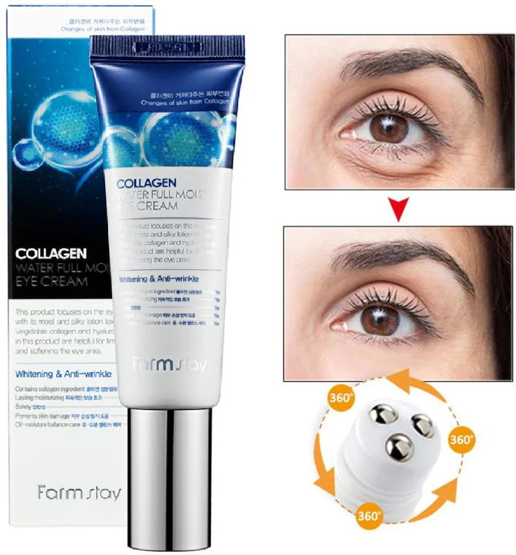 Farm Stay Collagen Water Full moist Rolling Eye Serum 25ml