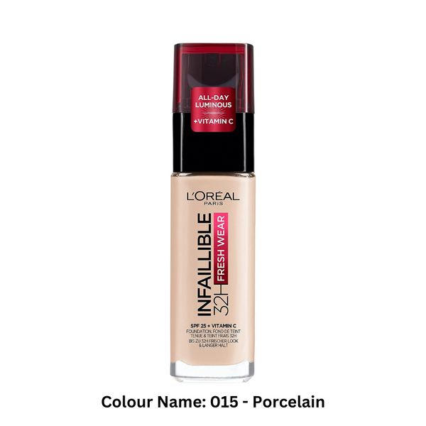L'Oréal Paris Infallible 32H Fresh Wear Foundation, 15 - Porcelain