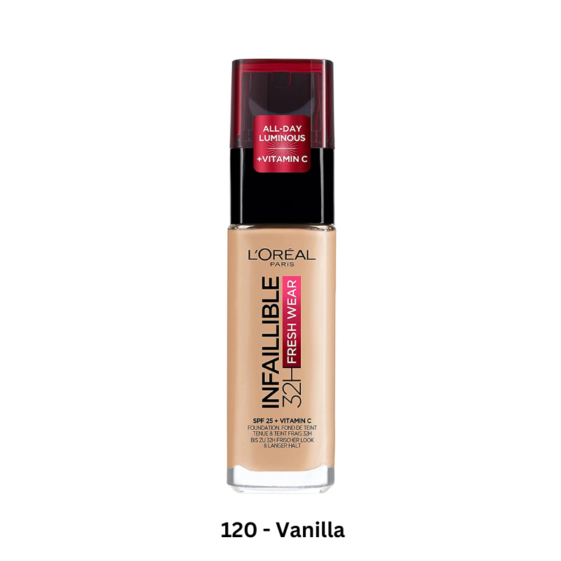 L'Oréal Paris Infallible 32H Fresh Wear Foundation,120 - Vanilla