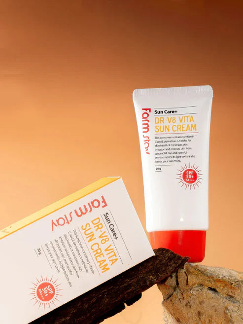FARM STAY SUN CARE+ DR-V8 VITA SUN CREAM 70G