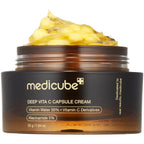 Medicube Capsule Cream With Deep Vitamin C Liposome Vitamin C Golden Capsule| Glow Gel Texture Korean Skincare, 1.94 Oz