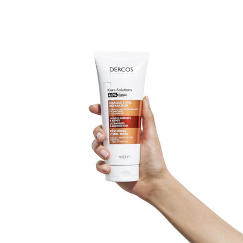 VICHY DERCOS KERA SOLUTION 4.0% PRO KERATIN COMPLEX 200ML MASCARILLA REPARADORA 2 MIN.