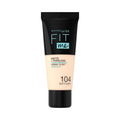 Maybelline Fit Me Matte & Poreless Fluid Foundation, 104 Soft Ivory 30ml