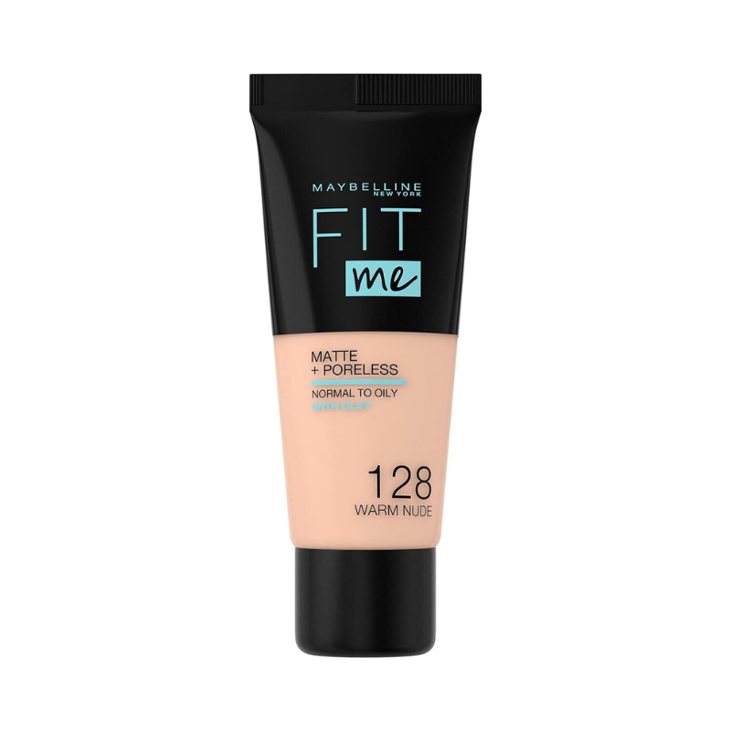 Maybelline Fit Me Matte & Poreless Fluid Foundation, Warm Nude 128