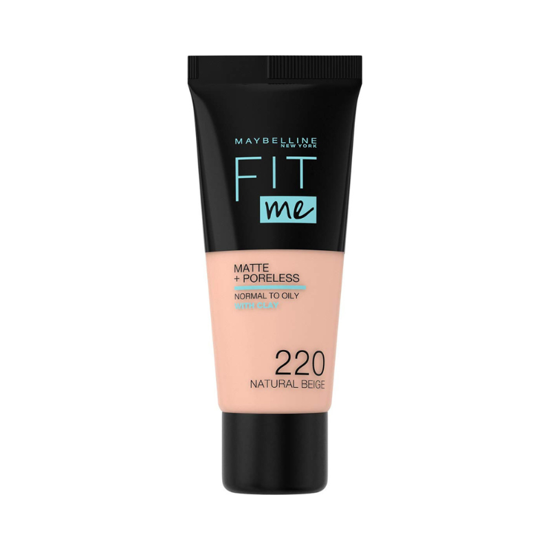 Maybelline Fit Me Matte & Poreless Fluid Foundation, 220 Natural Beige