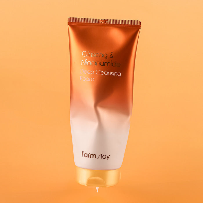FARM STAY Ginseng & Niacinamide Deep Cleansing Foam 180ml