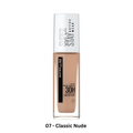 Maybelline New York Foundation, Superstay Active Wear 30 Hour, 07 - Classic Nude