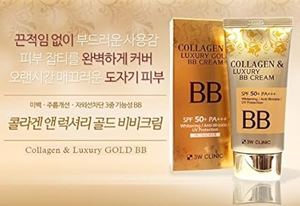 3W CLINIC COLLAGEN & LUXURY GOLD BB CREAM SPF50+ 50ML