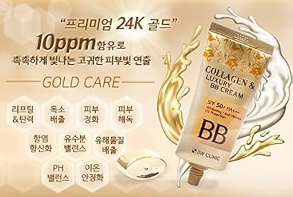 3W CLINIC COLLAGEN & LUXURY GOLD BB CREAM SPF50+ 50ML
