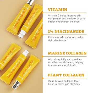 Farmstay Vitamin &amp; Collagen Rolling Eye Serum 25ml