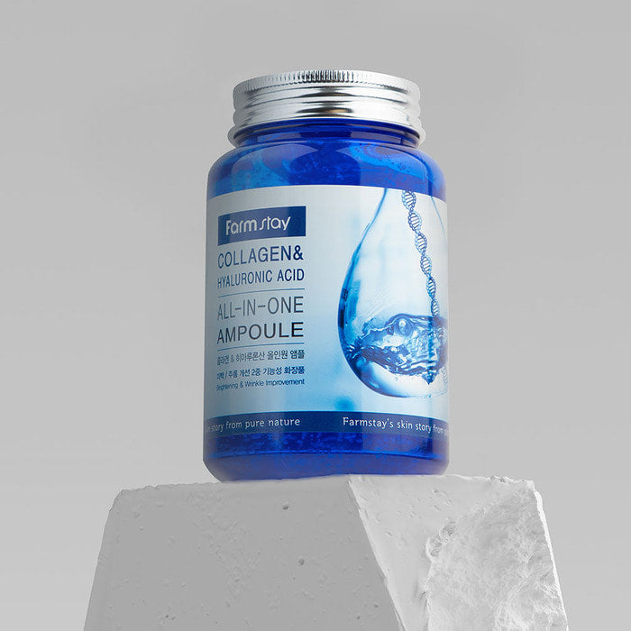 FARM STAY Collagen & Hyaluronic Acid All-In-One Ampoule 250ml