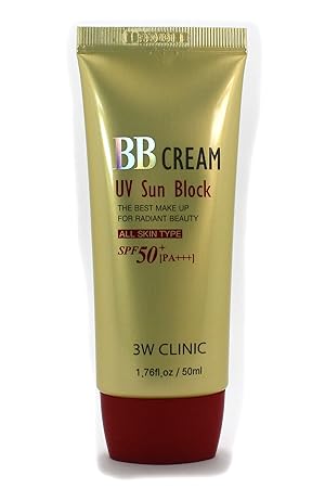 3W CLINIC BB CREAM UV SUN BLOCK 50ML