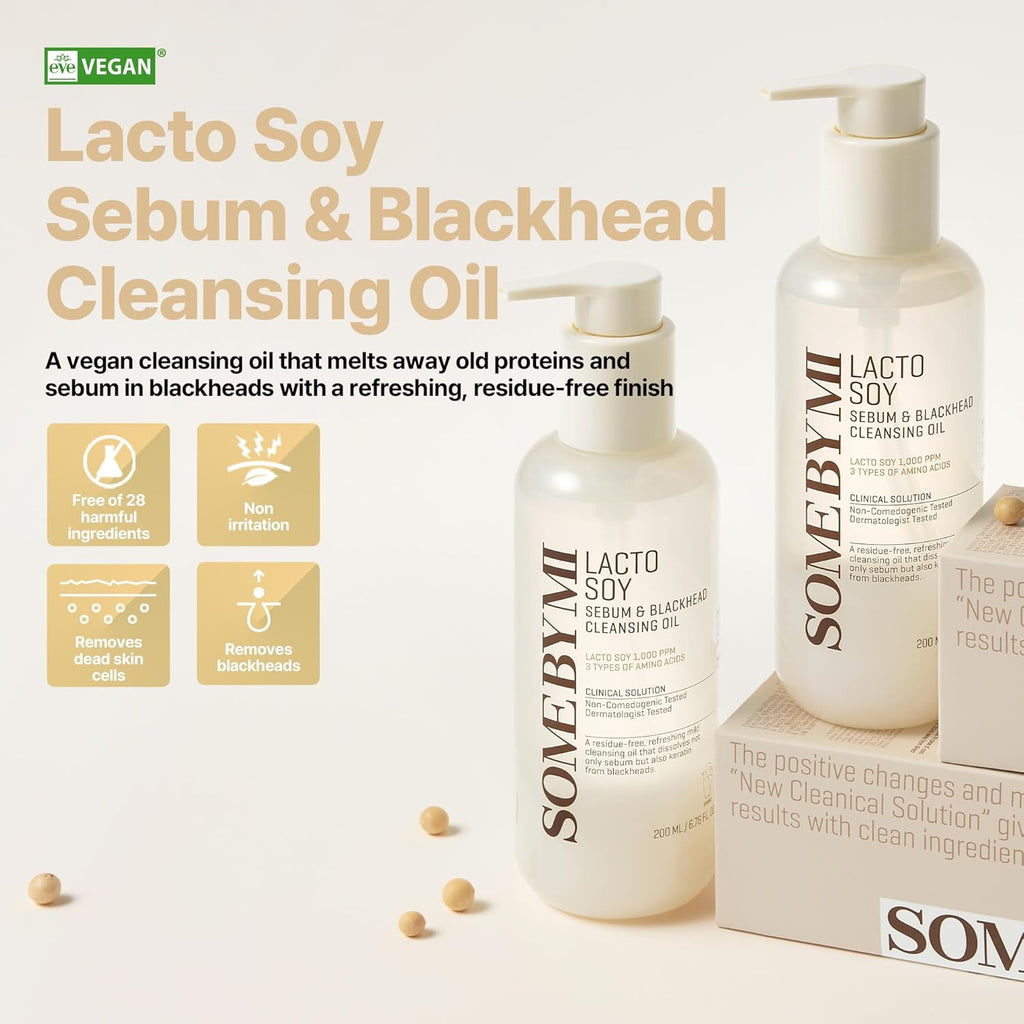 SOME BY MI LACTO SOY SEBUM & BLACKHEAD CLEANSEG OIL 200ML