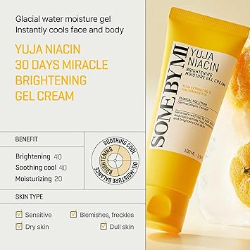 Some By Mi Yuja Niacin Brightening Moisture Gel Cream (100ml)
