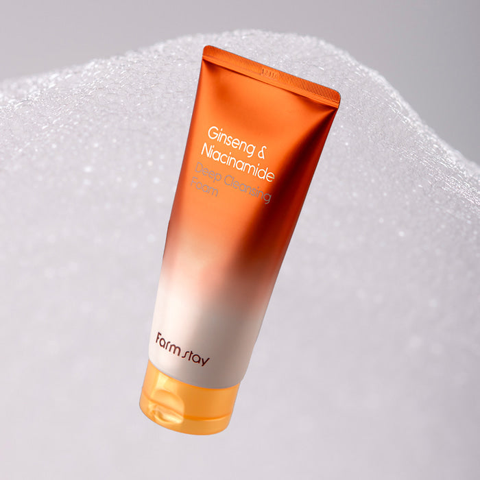 FARM STAY Ginseng & Niacinamide Deep Cleansing Foam 180ml