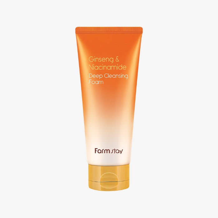 FARM STAY Ginseng & Niacinamide Deep Cleansing Foam 180ml