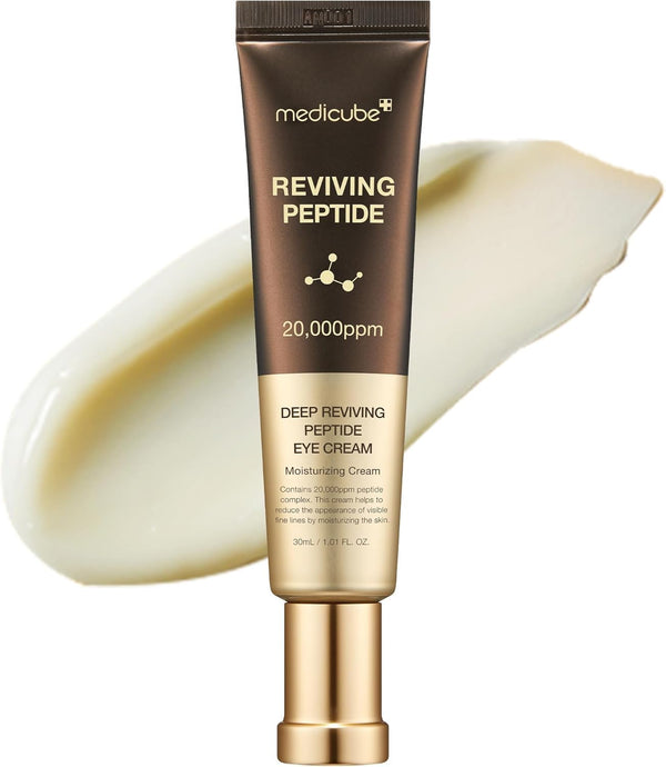Medicube Deep Lifting Peptide Eye Cream 30 ml | Korean Peptide Eye Cream | Intensive Moisturizing & Firming Care for Smooth, Well‑Conditioned Eye Area