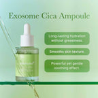 Medicube Exosome Cica Serum 30ml | Tea Tree Ampoule for Sensitive Skin with Centella Asiatica help reduce redness and breakouts. Low-irritating, Moisturizing & Soothing Serum | Korean Skincare