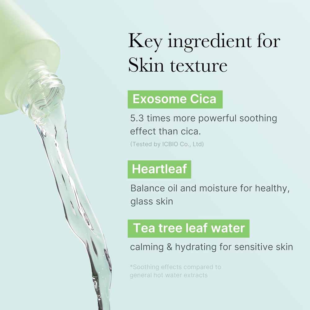 Medicube Exosome CICA Toner 210ml Heart Leaf / Tea Tree | Daily Soothing Toner with Exosome CICA | Sebum Care Korean Skin Care