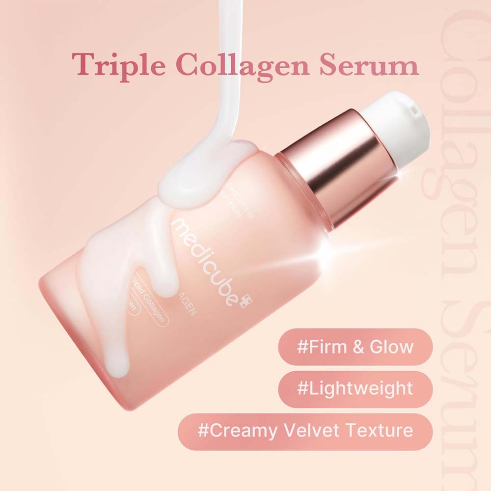 Medicube Triple Collagen Serum 55ml | Nourish dull skin with Triple Collagen Complex | Hyaluronic Acid