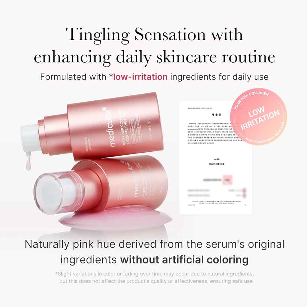 Medicube PDRN Pink Collagen Exosome Shot Serum 7,500 30ml  | Liquid Skin Booster | Uneven Skin Tone, Pore Care, Skin Texture | Korean Skin Care