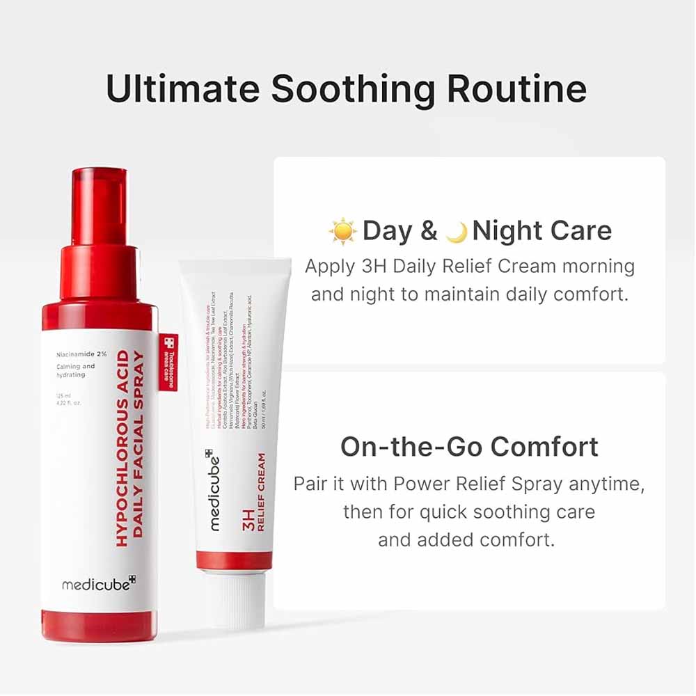 Medicube 3H Daily Relief Cream | Hydrating & Soothing Moisturizer with Ceramides & Centella 50ml