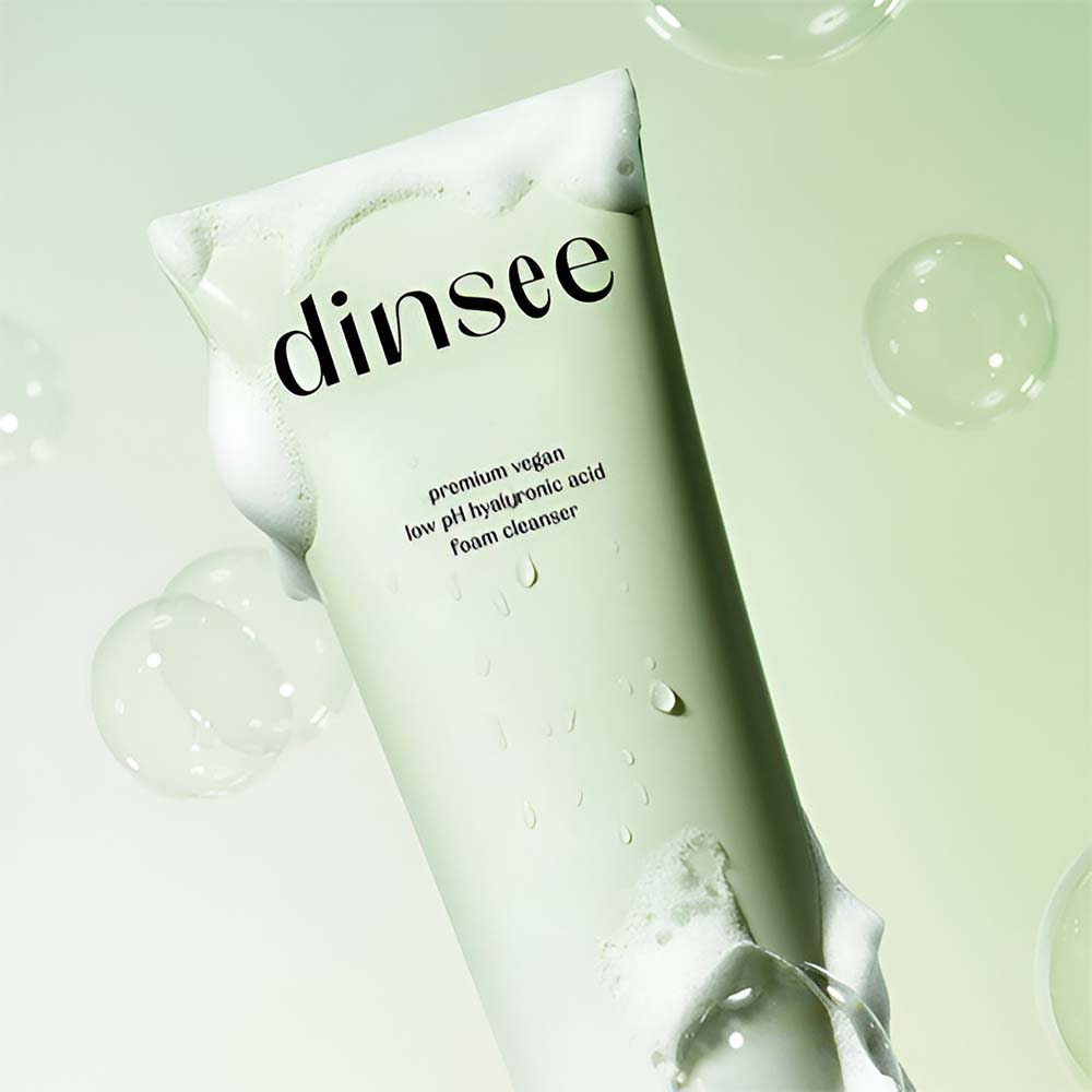 DINSEE Premium vegan low pH hyaluronic acid foam cleanser 150ML