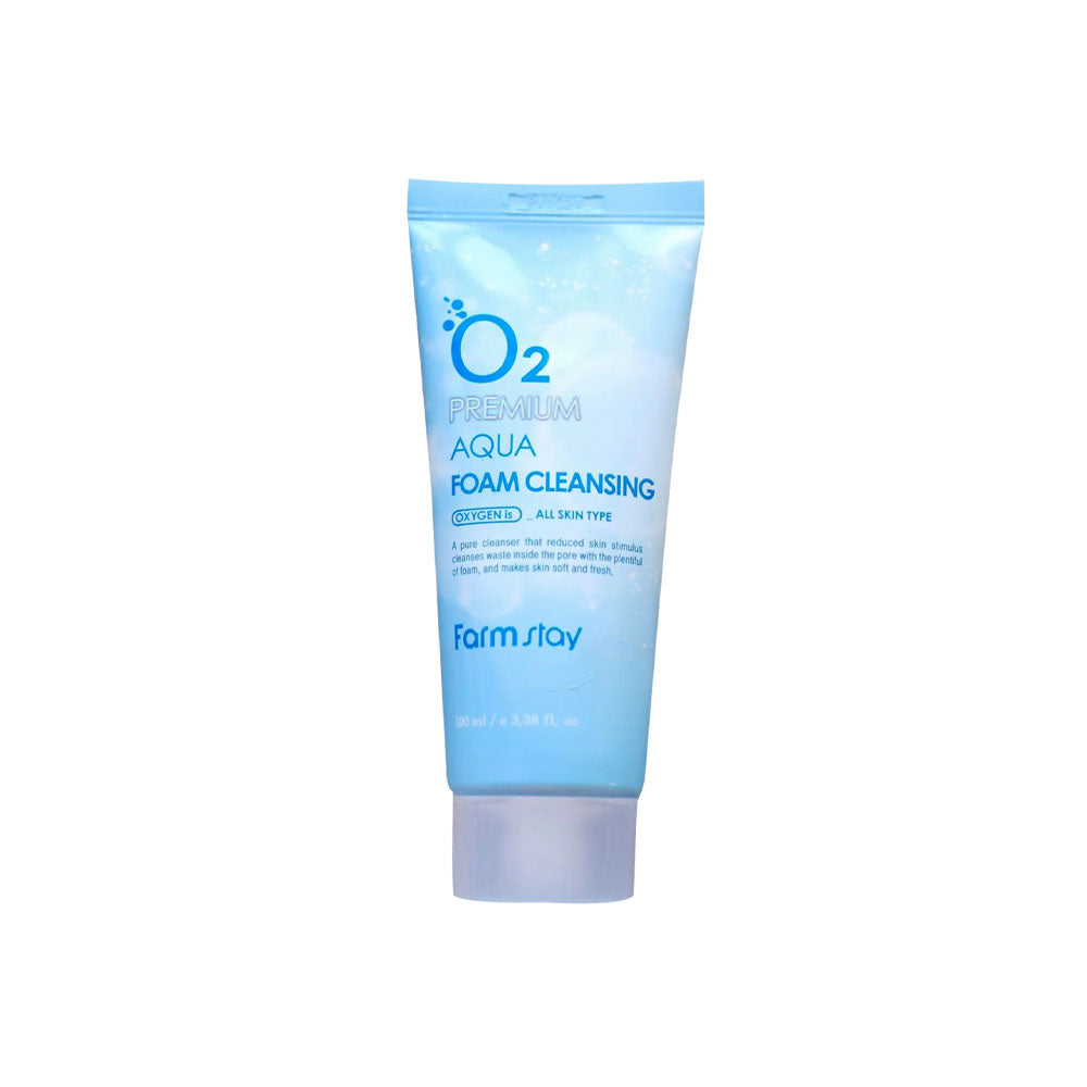 FarmStay O2 Premium Aqua Foam Cleansing 100ml