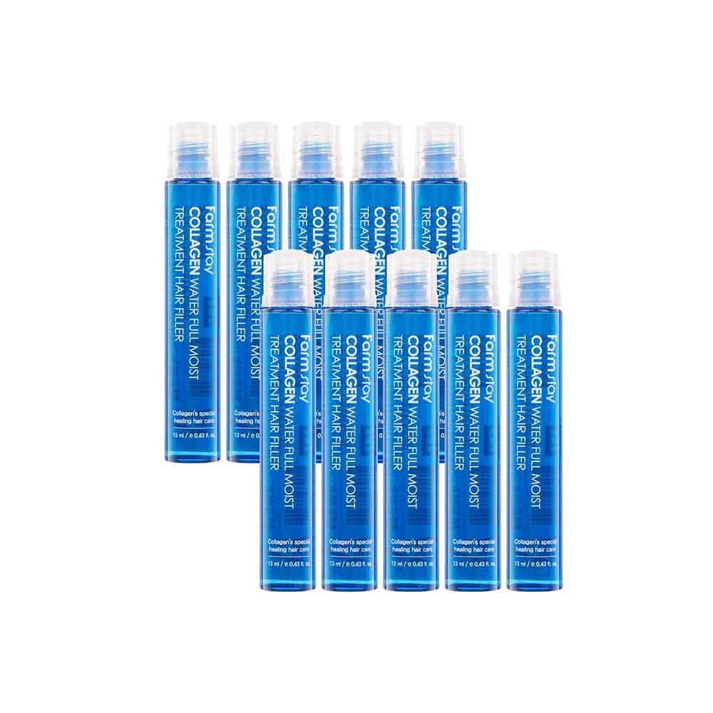FARMSTAY Collagen Water Full Moist Treatment Hair Filler 13ML X 10PCS
