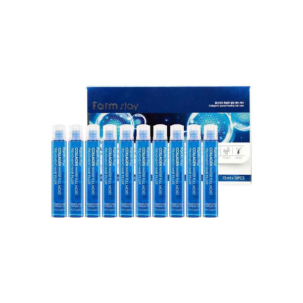 FARMSTAY Collagen Water Full Moist Treatment Hair Filler 13ML X 10PCS