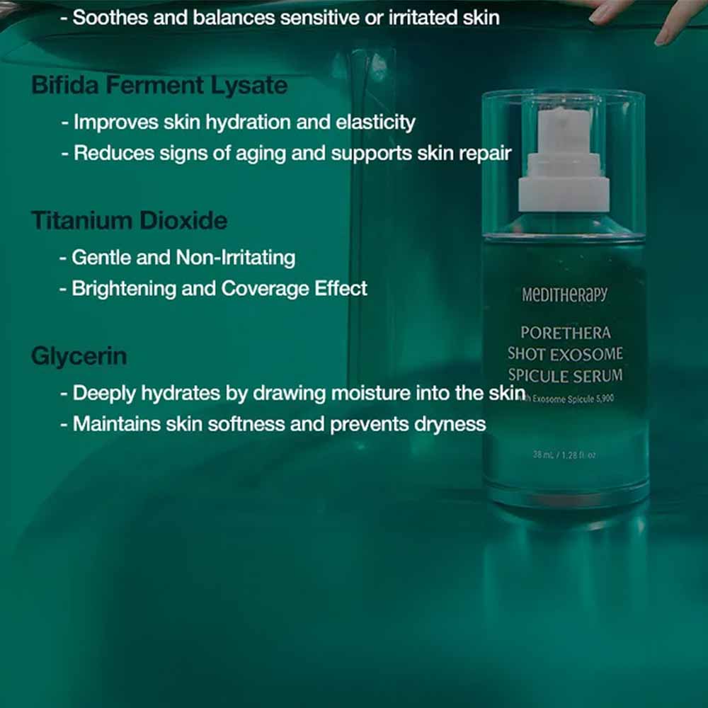 MEDITHERAPY PORETHERA SHOT EXOSOME SPICULE SERUM 38ML