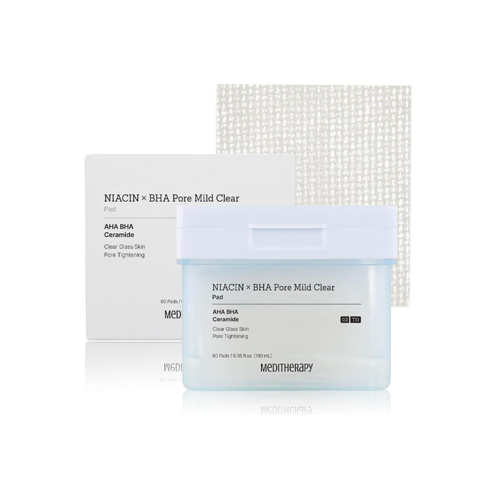 MEDITHERAPY Niacin X BHA Pore Mild Clear Toner ( Pad 60 ) 180ml