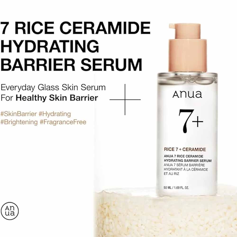 ANUA Rice Ceramide 7 Hydrating Barrier Serum 50ML