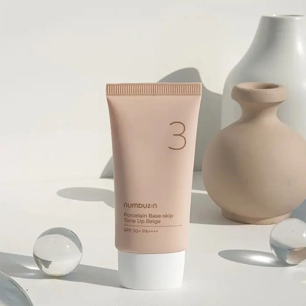 Numbuzin No.3 Porcelain Base-Skip Tone Up Beige SPF 50+ PA++++ 50ml
