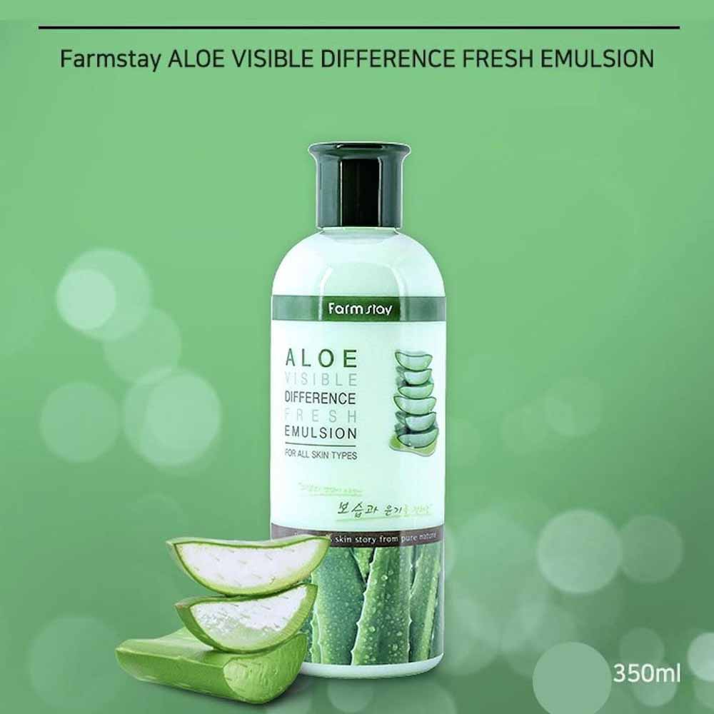 Farmstay Aloe Visible Difference Moisture Emulsion 350ml