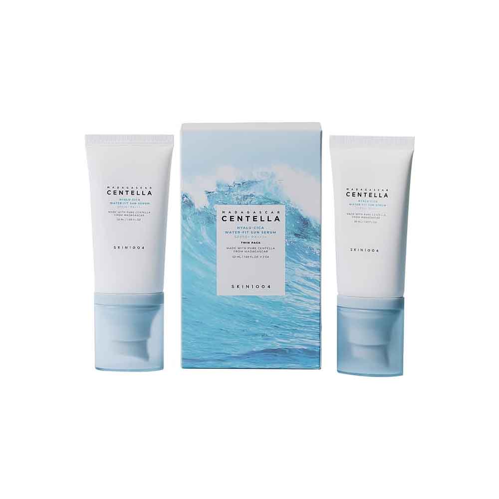 SKIN1004 Madagascar Centella Hyalu-Cica Water-Fit Sun Serum Twin Pack 50ML