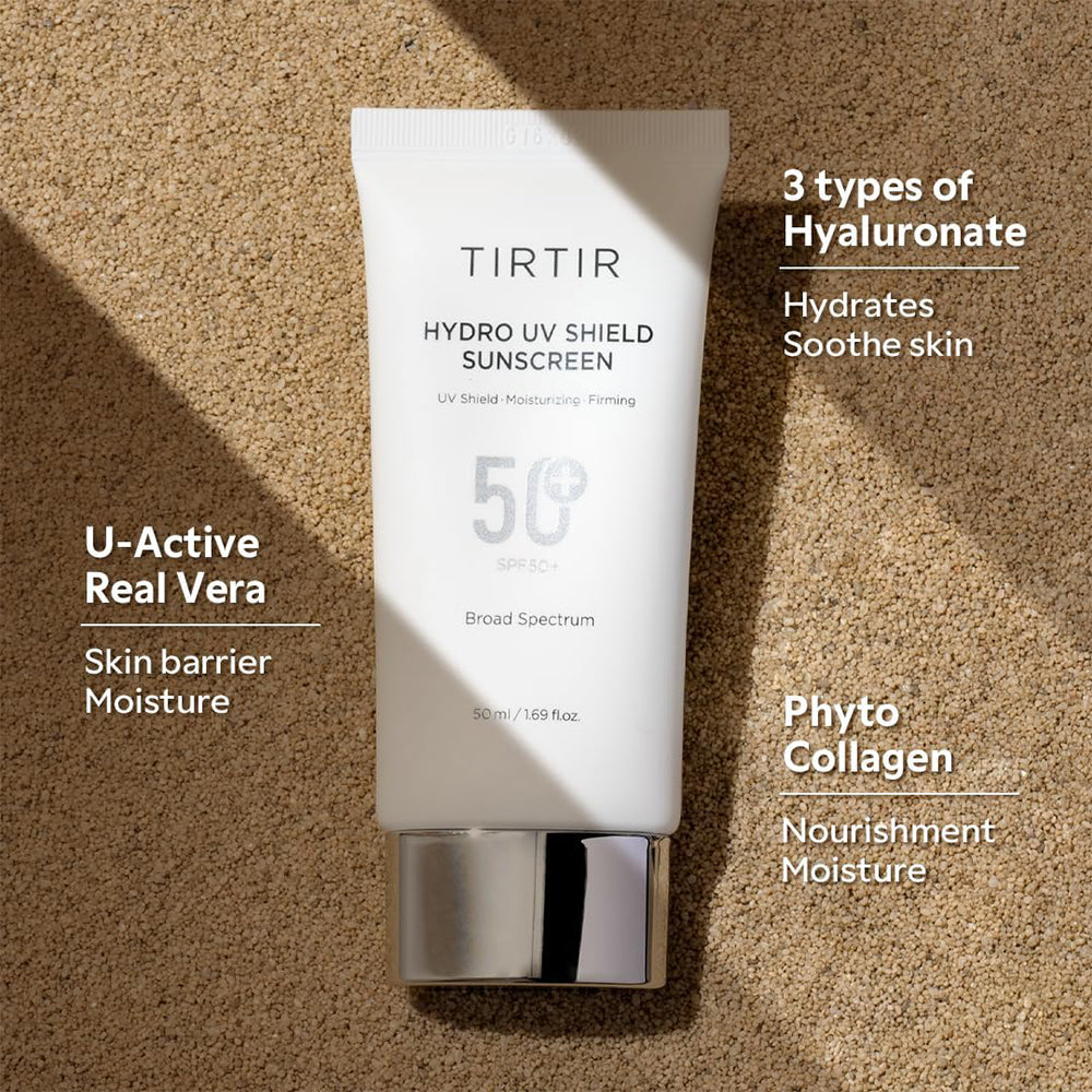 Tirtir hydro uv shield sunscreen spf 50+ uva/uvb protection 50ml